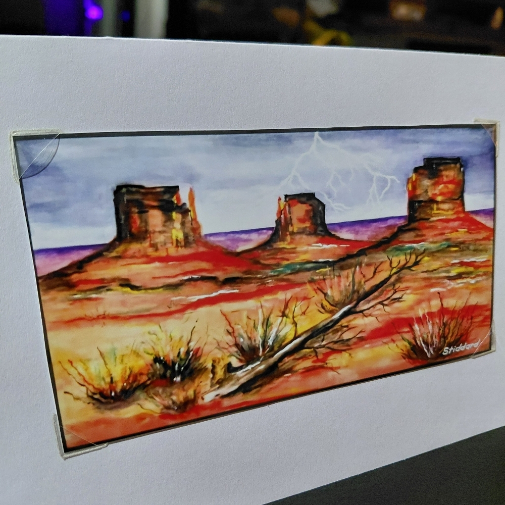 Monument Valley Lighting By Jack E. Stiddard Notecard - Picture 3 of 5
